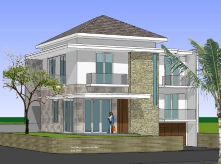 Desain Rumah Gratis on Contoh Design Rumah Di Pantai Kuta Jakarta Utara